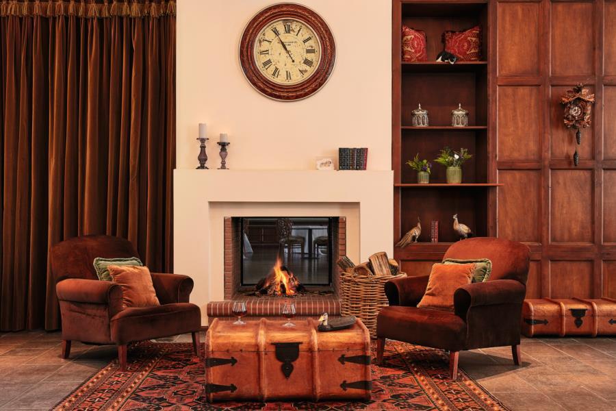 Grecotel Astir Palace Alexandrópolis Exterior foto A living room with a fireplace